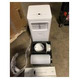 Vissani 5,000 BTU 115-Volt Portable Air Conditioner for 150 sq. ft. Rooms with Dehumidifier and Remote in White   Customer Returns See Pictures