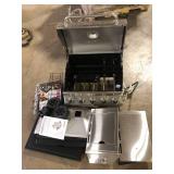 Nexgrill 5-Burner Propane Gas Grill in Stainless Steel with Side Burner and Condiment Rack Missing Pieces Customer Returns See Pictures