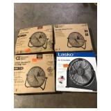 Lot of Assorted Floor Fans Various Models and Conditions    Customer Returns See Pictures