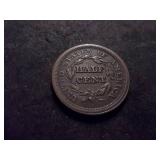 1853 Coronet 1/2 Cent