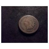 1863 Copper Nickel Oak Wreath Indian Head Cent