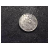 1870 Seated Liberty With Legend Half Dime