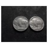 1913 Type 1 & Type 2 Buffalo Nickels