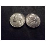 1943 War (Silver) & 1950 Jefferson Nickels