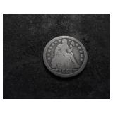 1953 Seated Liberty Dime With Arrows