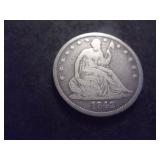 1842 Liberty Seated Half Dollar No Motto