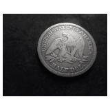 1842 Liberty Seated Half Dollar No Motto