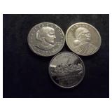 1981 SBA Dollar Proof, 2000 S Sac Dollar Proof & New Jersey State Quarter Proof
