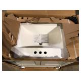 Glacier Bay Delridge 30.25 in. W x 18.75 in. D x 32.89 in. H Single Sink Bath Vanity in Pearl Gray with White Cultured Marble Top Customer Returns See Pictures