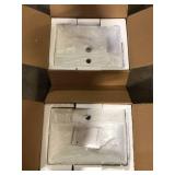 Lot of 2 Swiss Madison Rennes 24 in. Vessel Sink in Glossy White Customer Returns See Pictures