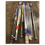 Lot of Assorted Sliding Bypass Track and Hardware Set for 2 Bypass Doors and Pocket Door Track and Hardware Set Various Models and Conditions Customer Returns See Pictures