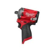 Milwaukee M12 FUEL 12V Lithium-Ion Brushless Cordless Stubby 1/2 in. Impact Wrench (Tool-Only) Customer Returns See Pictures