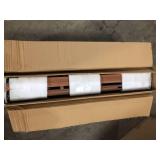 Outsunny 34.75 in. x 13.25 in. x 8.75 in. Light Brown Composite Raised Garden Bed Customer Returns See Pictures
