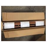 Outsunny 34.75 in. x 13.25 in. x 8.75 in. Light Brown Composite Raised Garden Bed Customer Returns See Pictures