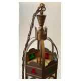 Very Large 54" Tall Ornate Church 4 Bulb Light Fixture (VERY COOL)
