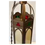 Very Large 54" Tall Ornate Church 4 Bulb Light Fixture (VERY COOL)