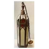 Very Large 54" Tall Ornate Church 4 Bulb Light Fixture (VERY COOL)
