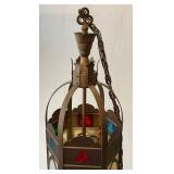 Very Large 54" Tall Ornate Church 4 Bulb Light Fixture (VERY COOL)