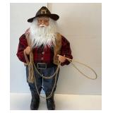 34" Tall Cowboy Santa