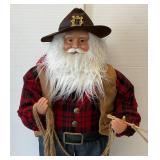 34" Tall Cowboy Santa