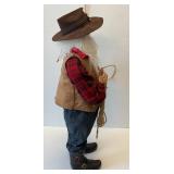 34" Tall Cowboy Santa