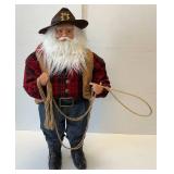 34" Tall Cowboy Santa