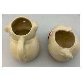Vintage SHAWNEE Pottery Pig, Piggy Creamer And Sugar Dish