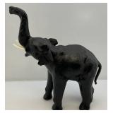14" T Leather Elephant (Trunk Up Good Luck)