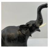14" T Leather Elephant (Trunk Up Good Luck)