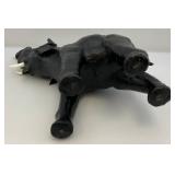 14" T Leather Elephant (Trunk Up Good Luck)