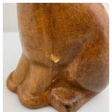Leather Covered Elephant Decanter 14" H x 6" L x 4 1/2" W
