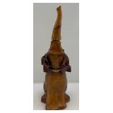 Leather Covered Elephant Decanter 14" H x 6" L x 4 1/2" W