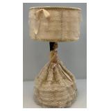Vintage Chalkware Spanish Dancer Electric Table Lamp With Nightlight (WORKS) 21" H x 12" L x 12" W