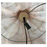 Vintage Chalkware Spanish Dancer Electric Table Lamp With Nightlight (WORKS) 21" H x 12" L x 12" W