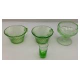 Misc. Vintage Uranium Glass