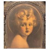 Christ Child Jesus Light Of The World Gesso Duro Craft Vintage Shabby 13" x 17"