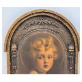 Christ Child Jesus Light Of The World Gesso Duro Craft Vintage Shabby 13" x 17"