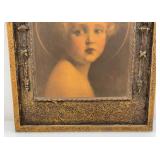 Christ Child Jesus Light Of The World Gesso Duro Craft Vintage Shabby 13" x 17"