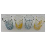 Set Of Four 1953 Howdy Doody Glasses