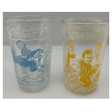 Set Of Four 1953 Howdy Doody Glasses