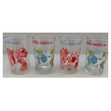 Set Of Four 1973 ARCHIE Comic Glasses