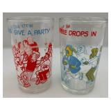 Set Of Four 1973 ARCHIE Comic Glasses