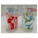 Set Of Four 1973 ARCHIE Comic Glasses