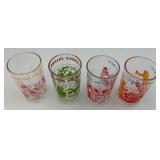 Set Of Four 3= 1973 1= 1974 ARCHIE Comic Glasses