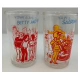 Set Of Four 3= 1973 1= 1974 ARCHIE Comic Glasses