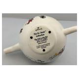 2001 Hallmark Dr. Seuss Collection "THE FISH IN THE POT" Teapot Porcelain Figurine (Chip On Fin Present)