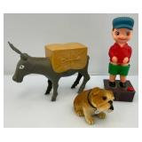 Vintage Novelty Items Including Donkey Cigarette Holder & More