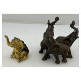 Miniature Brass Elephants