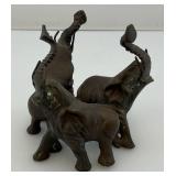 Miniature Brass Elephants