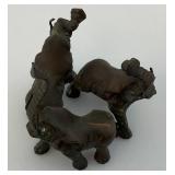 Miniature Brass Elephants